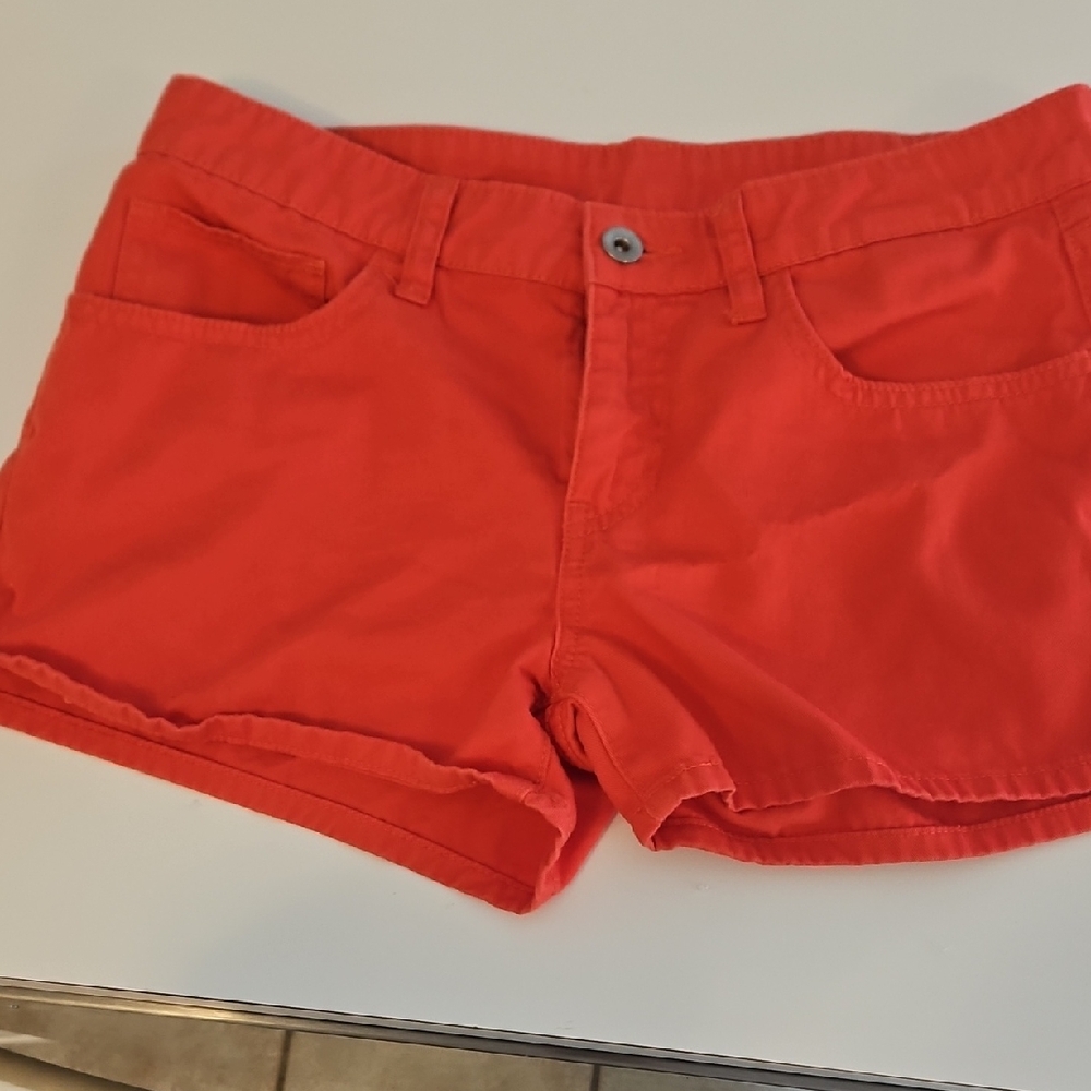 Uniqlo Women's Vibrant Red Jean Shorts